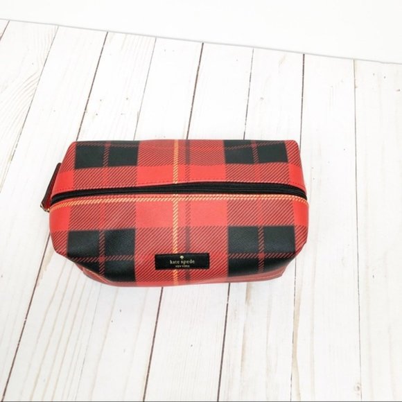 Kate Spade Red Newbury Lane Davie Cosmetic Pouch - Picture 2 of 3